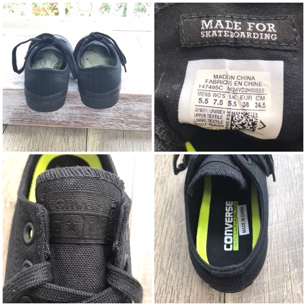 Converse Ctas Pro Low Top Black Black W AUTHENTIC - Picture 7 of 7